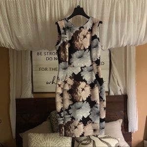 CALVIN KLEIN - Floral Midi Dress